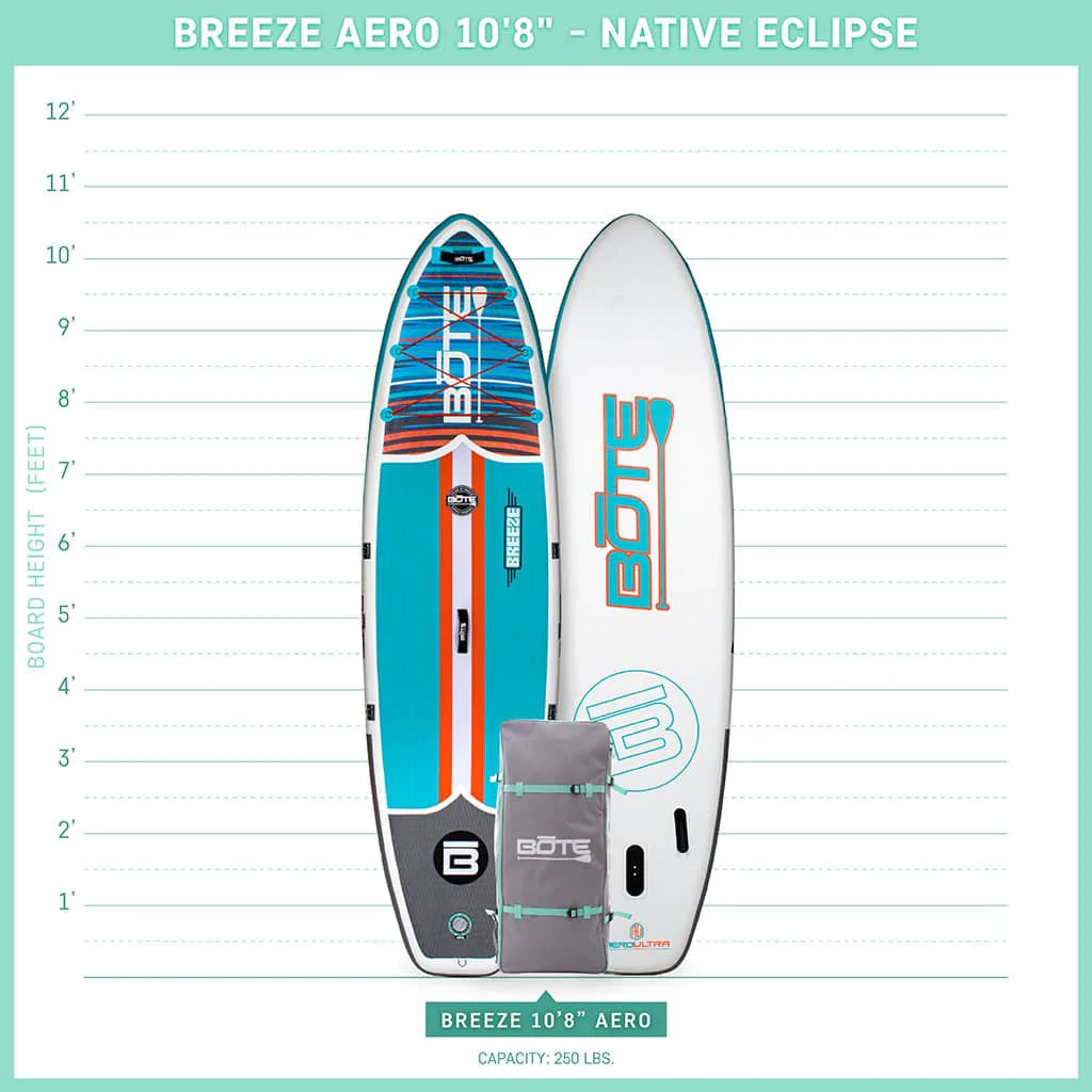 Bote Breeze Aero 10′8″ Native Eclipse Inflatable Paddle Board