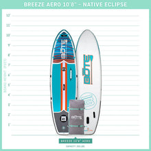 Load image into Gallery viewer, Bote Breeze Aero 10′8″ Native Eclipse Inflatable Paddle Board